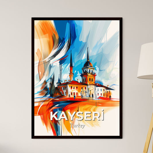 Vibrant Kayseri̇, Turkey - A Painting Of A Building