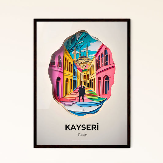 Vivid Kayseri, Turkey - a person standing in front of a colorful clock