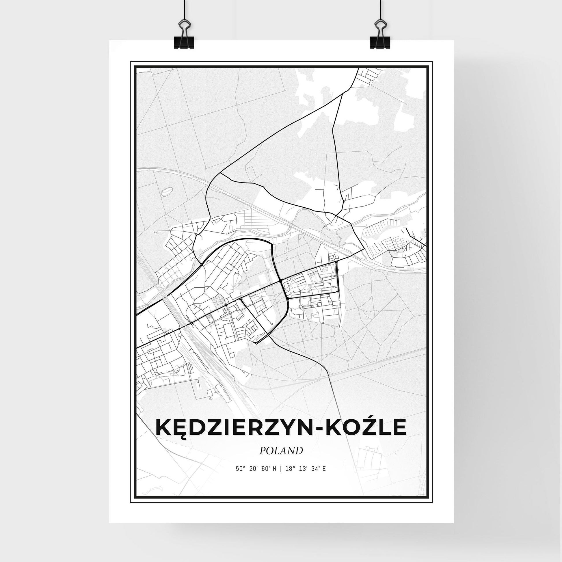 Kędzierzyn-Koźle Poland - Premium City Map Poster