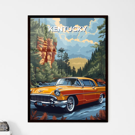 Kentucky Woods Road Car Painting Art Scenic Nature Landscape Photography