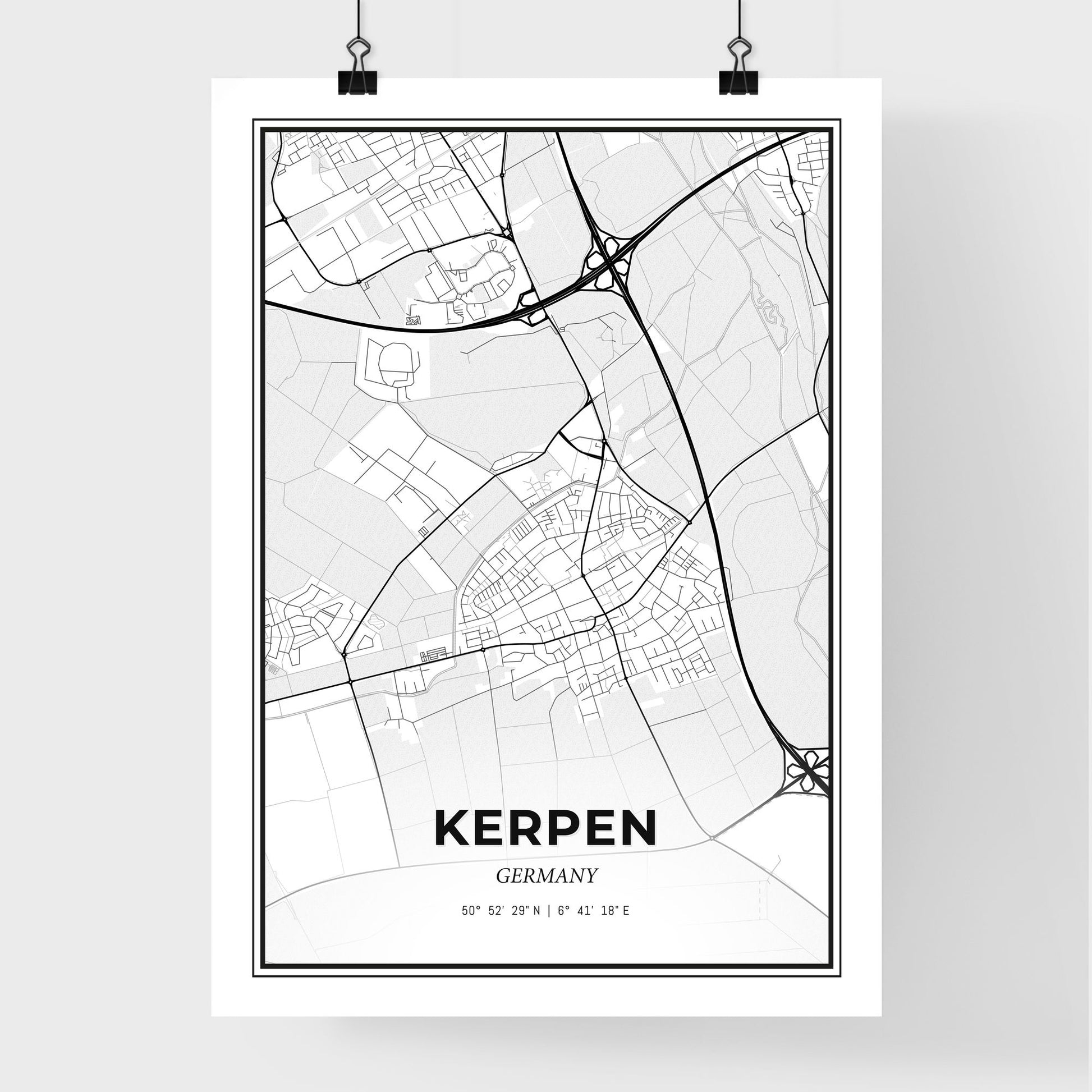 Kerpen Germany - Premium City Map Poster