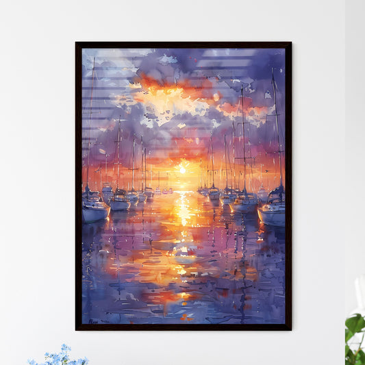 Serene Sunset over King Harbor - Framed Art Print