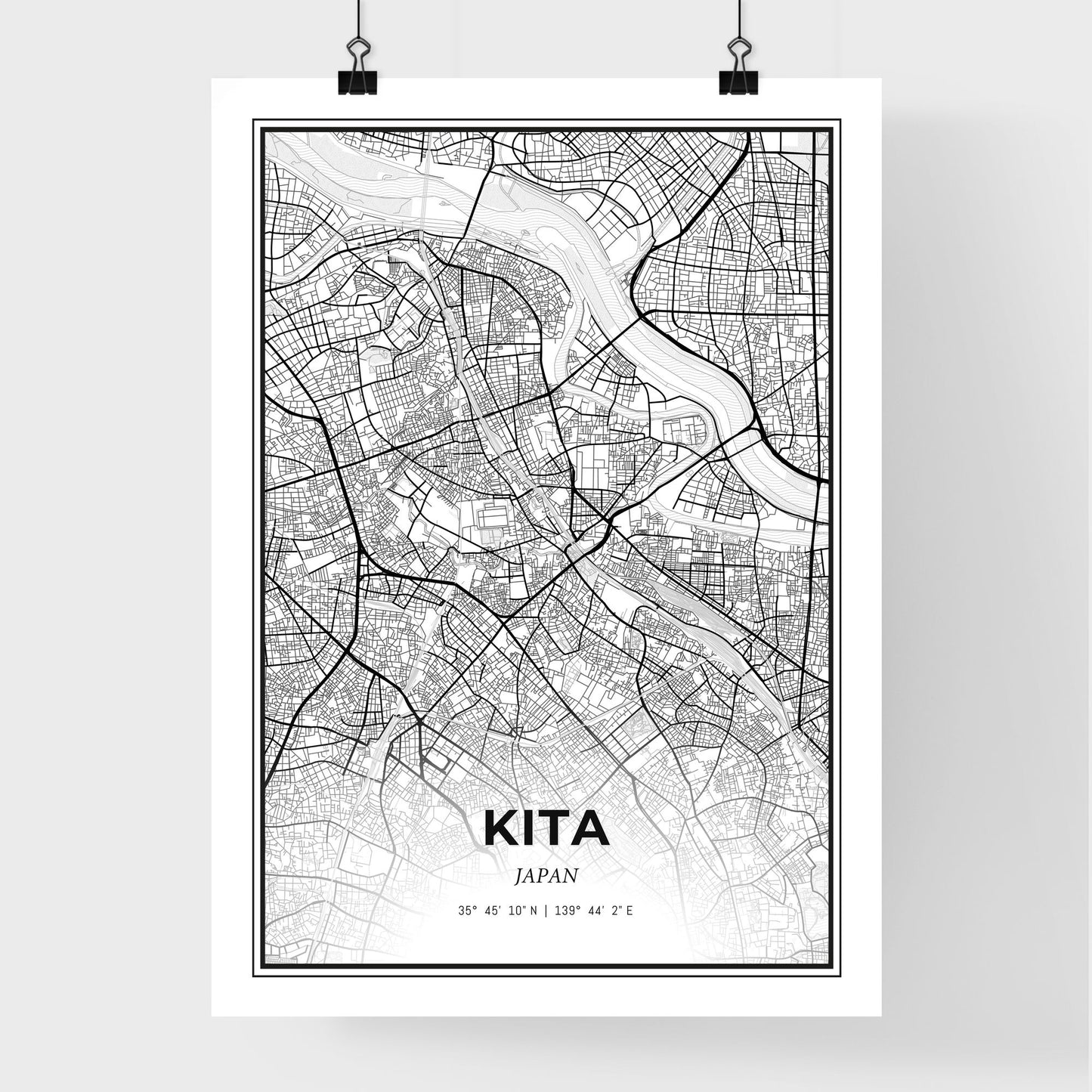 Kita Japan - Premium City Map Poster