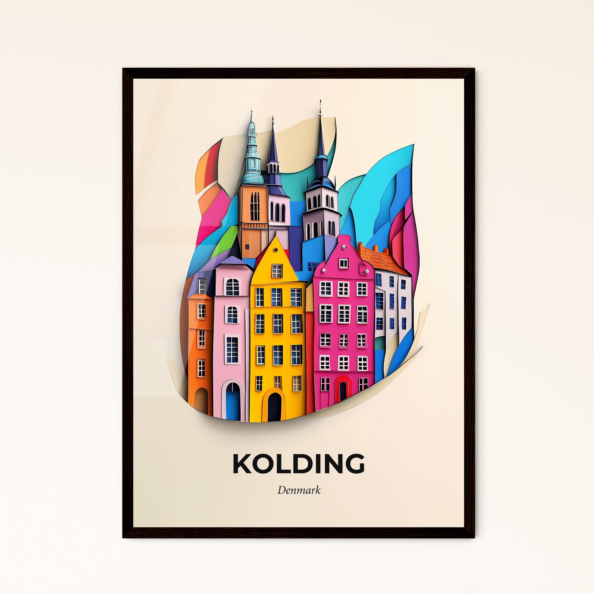 Vivid Kolding, Denmark - a colorful city with a rainbow colored building