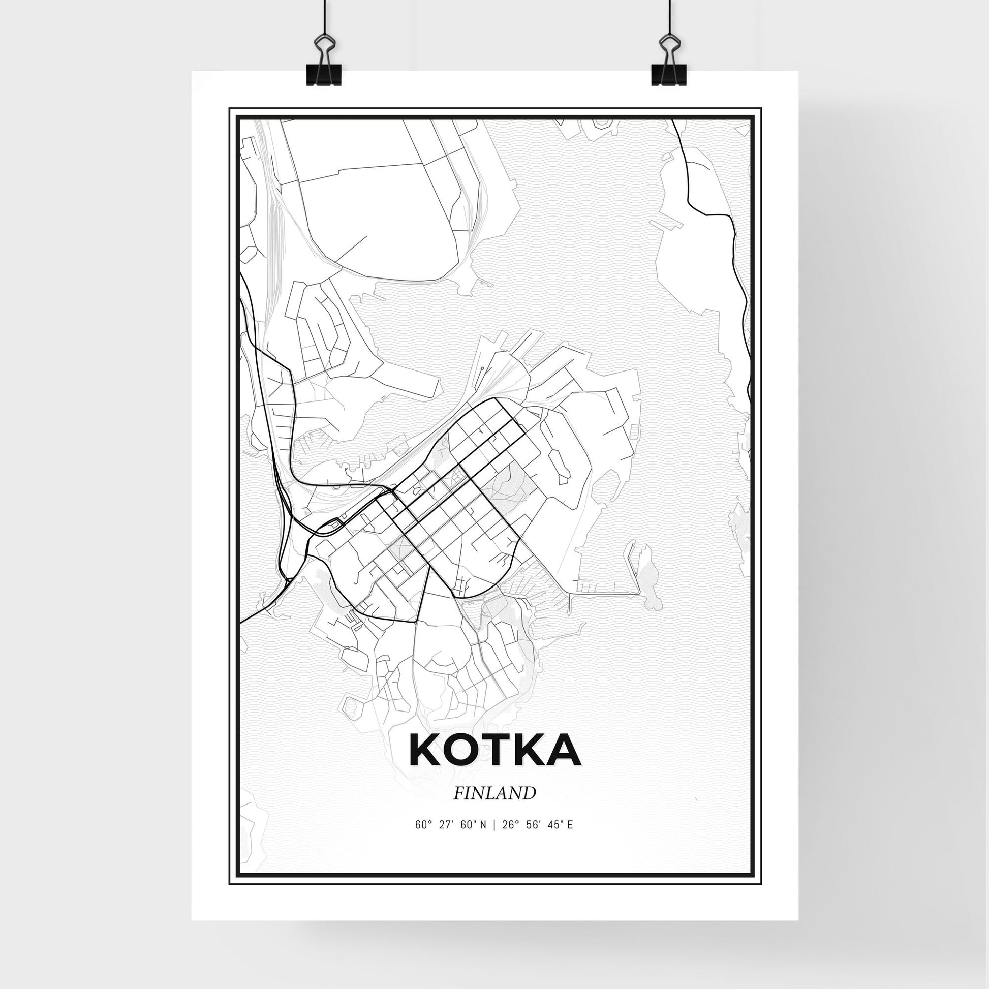 Kotka Finland - Premium City Map Poster