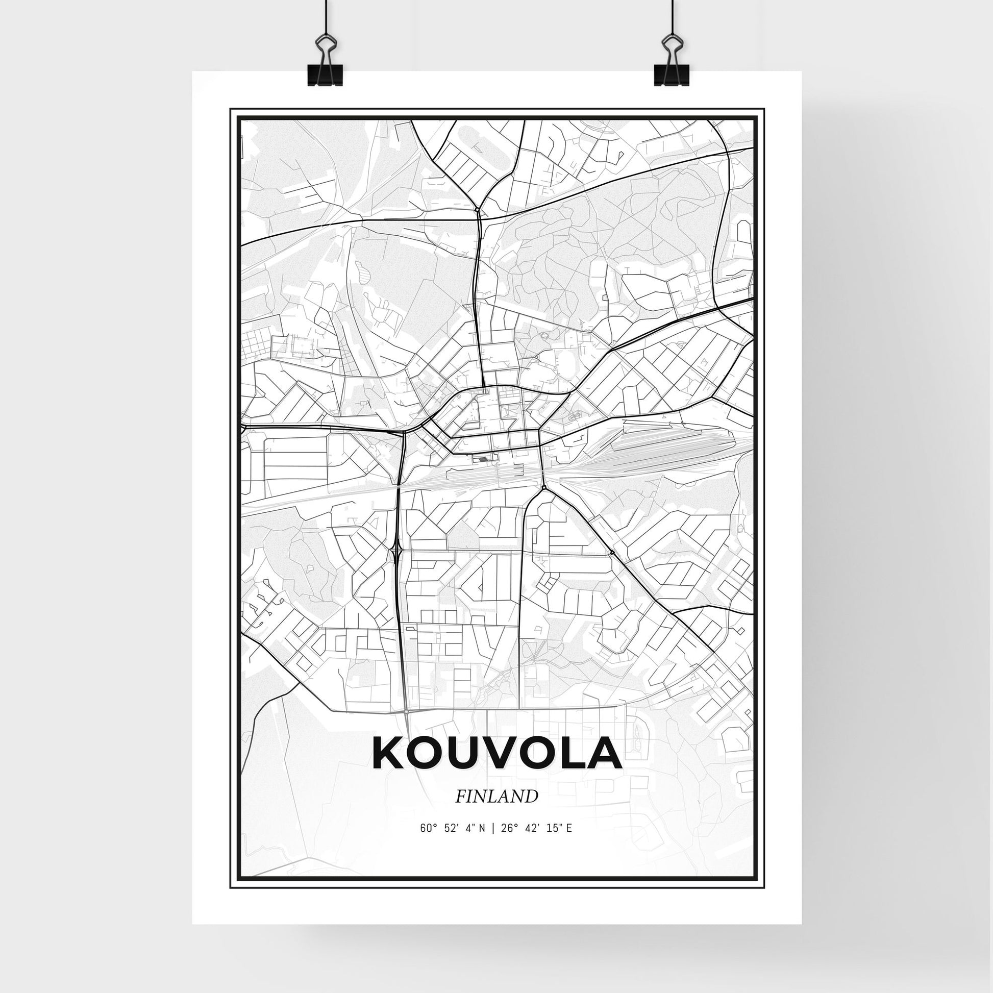 Kouvola Finland - Premium City Map Poster