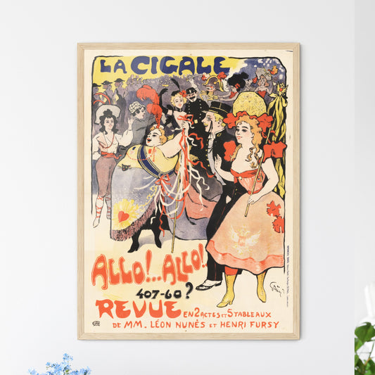 La Cigale. Allo.Allo by Jules-Alexandre Grün Framed Art Print