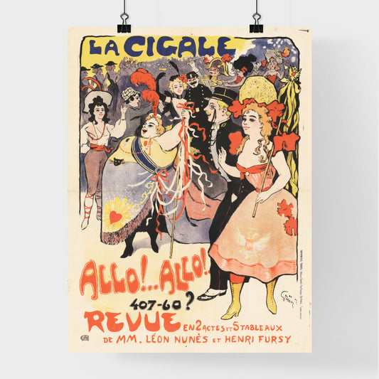 La Cigale. Allo.Allo by Jules-Alexandre Grün Poster