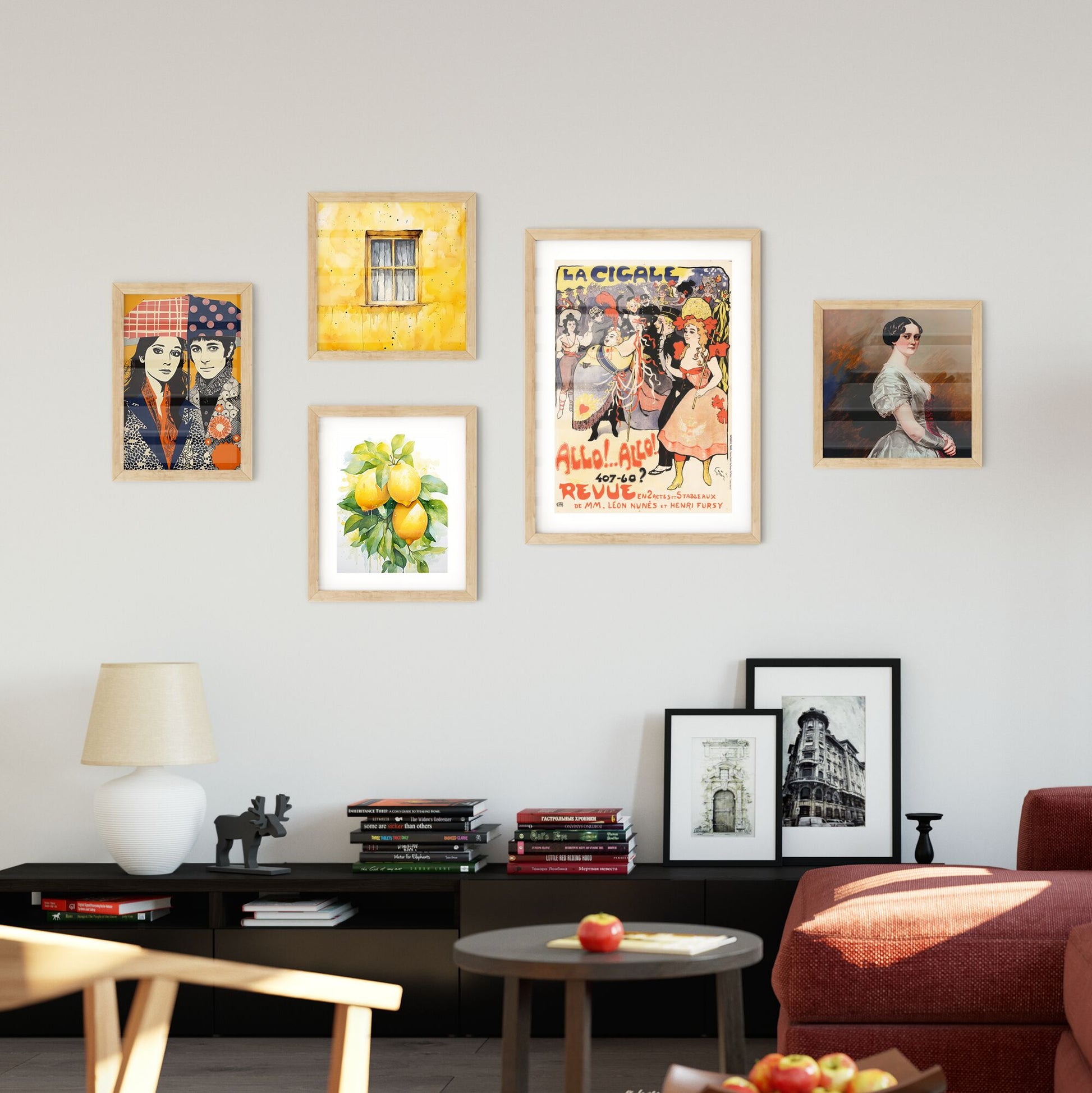 Wall Art with La Cigale. Allo.Allo by Jules-Alexandre Grün