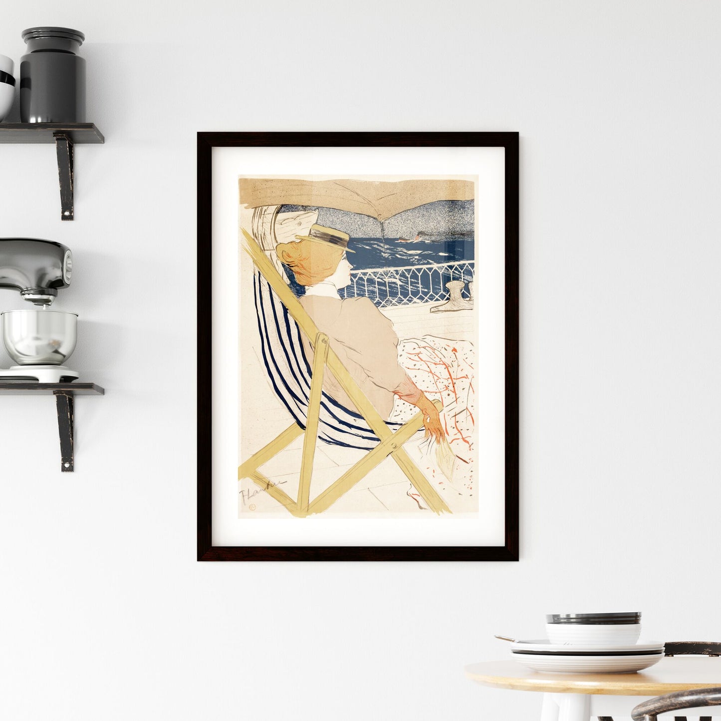Framed Print of La Passagère du 54 by Henri de Toulouse-Lautrec