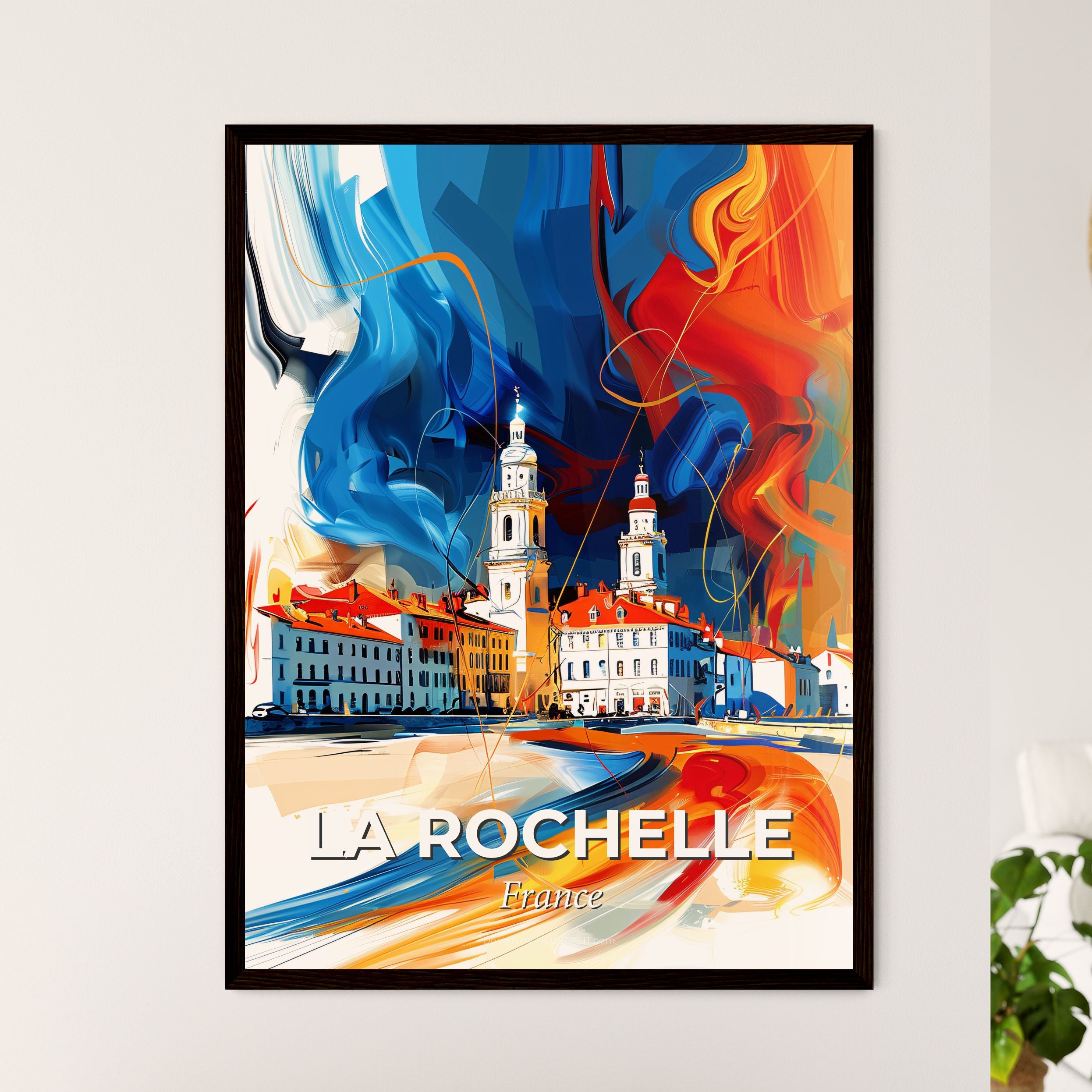Vibrant La Rochelle, France Painting - Custom Print – HEBSTREIT