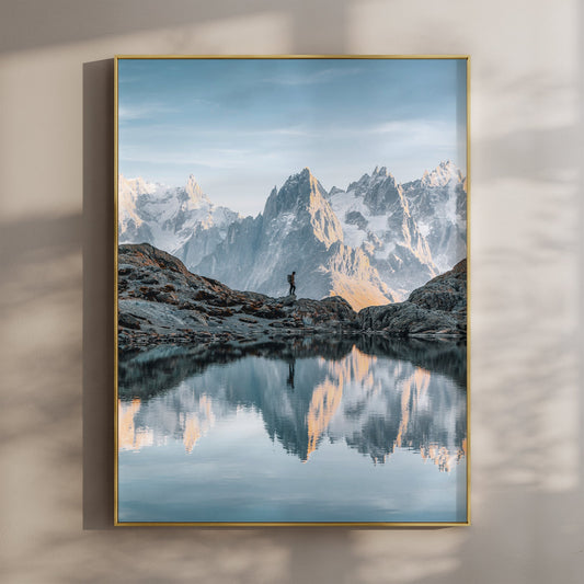 Lac Blanc Print – Aiguilles de Chamonix Reflection Photography