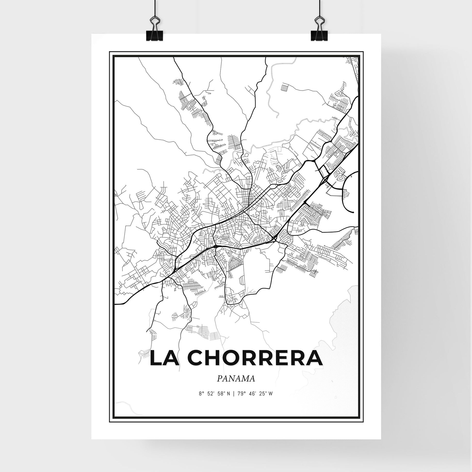 La Chorrera Panama - Premium City Map Poster