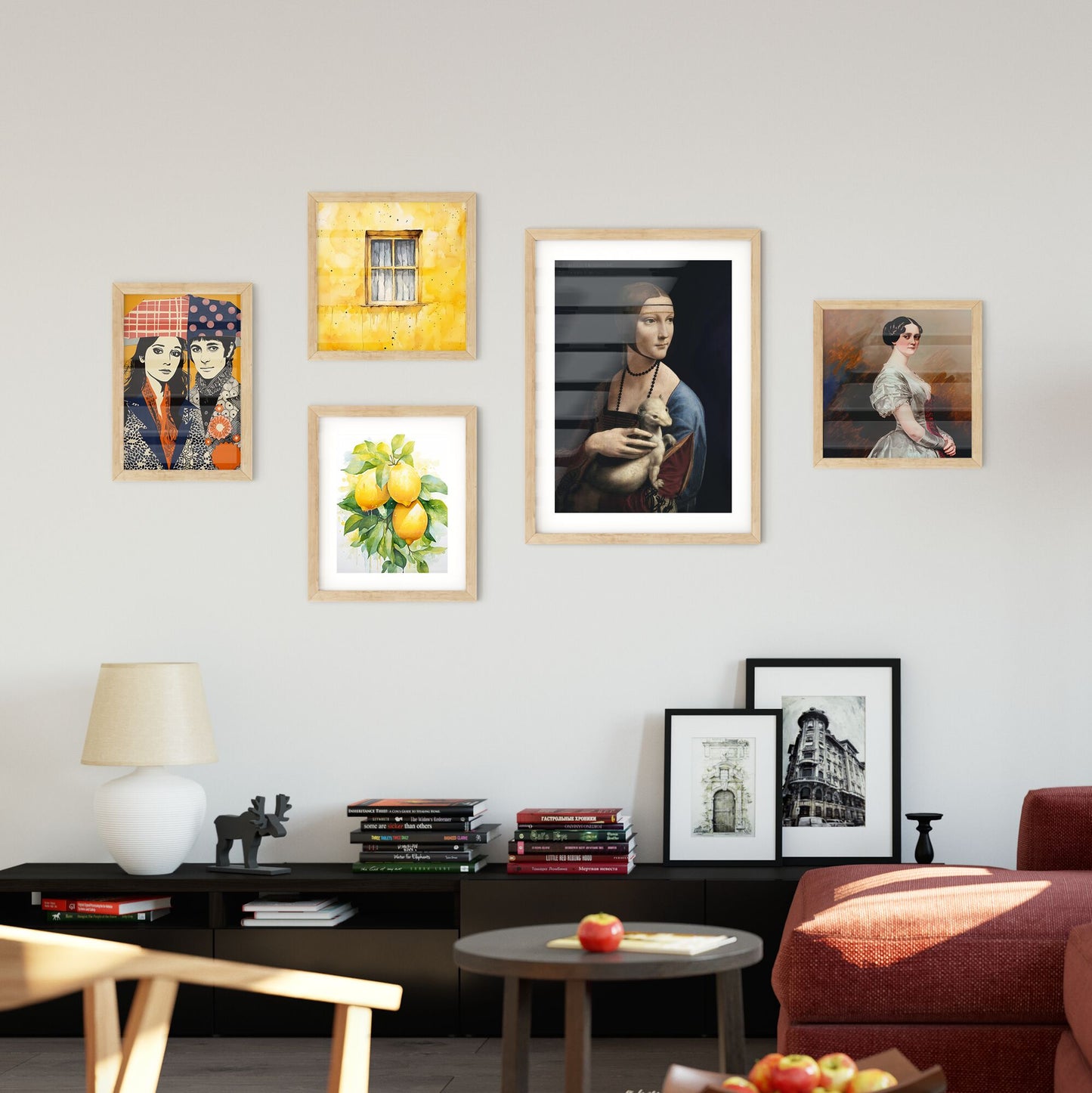 Wall Art with Lady with an Ermine by Leonardo da Vinci