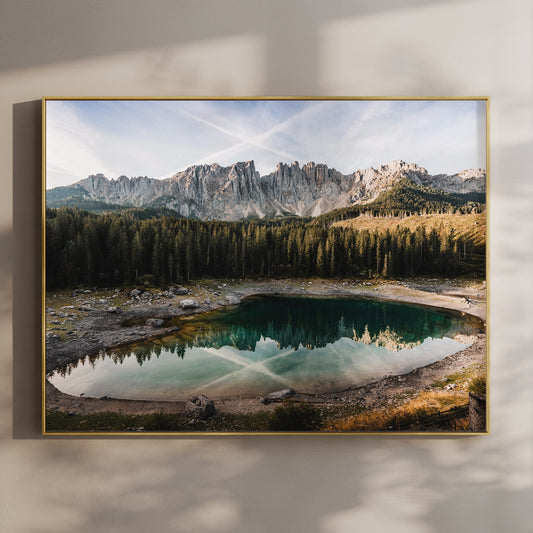 Lago di Carezza Wall Art Print – Dolomites Photography Poster