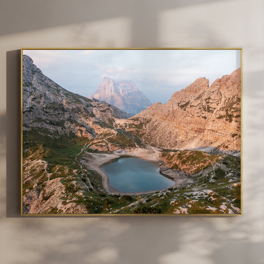 Lago di Coldai and Monte Pelmo – Dolomites Landscape Photography Print