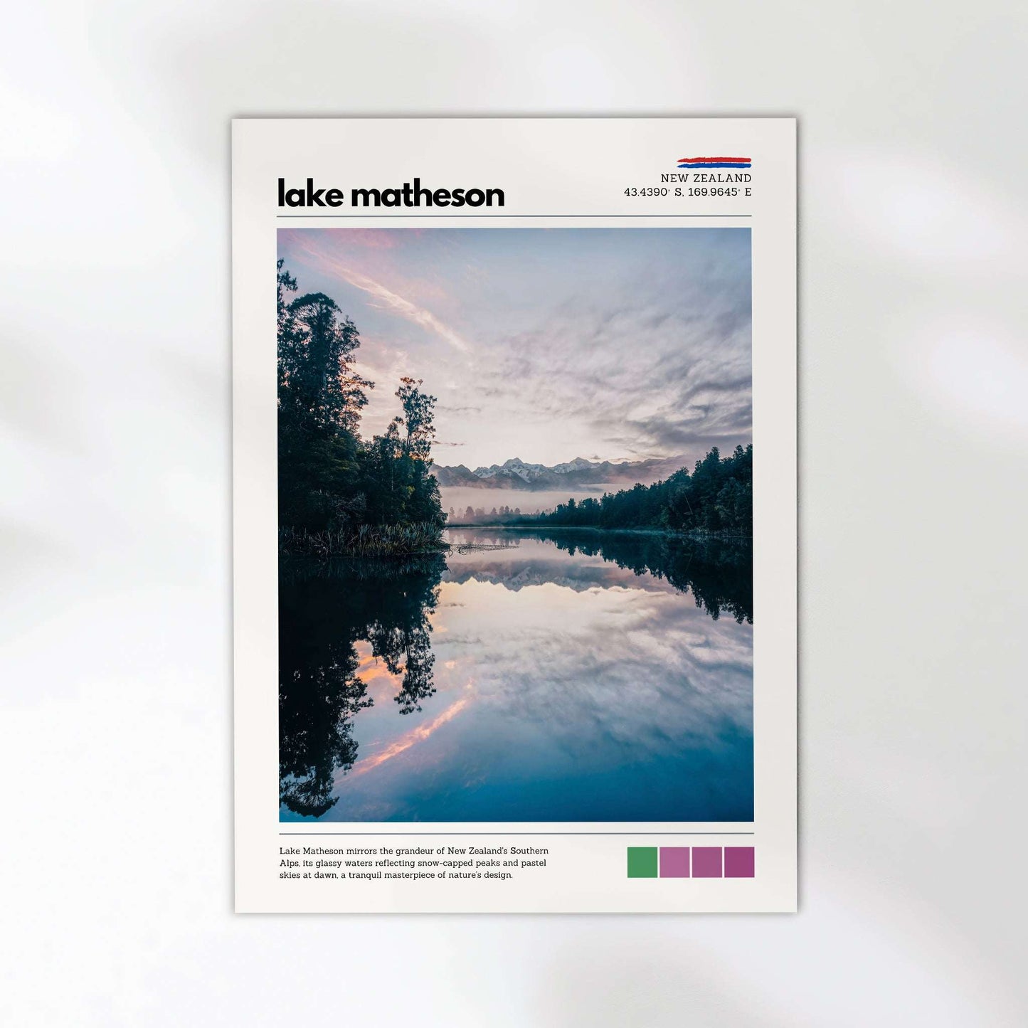 Lake Matheson, New Zealand