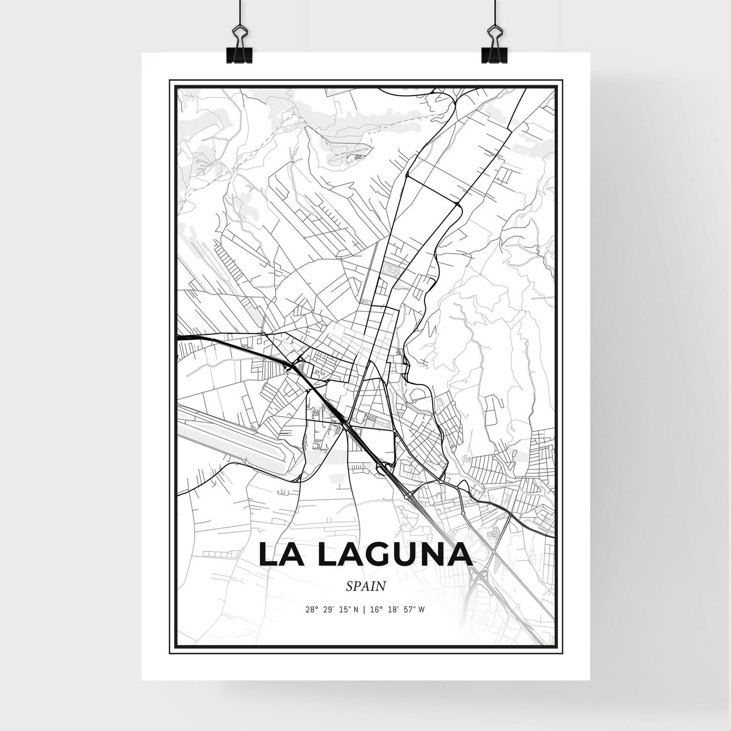 La Laguna Spain - Premium City Map Poster