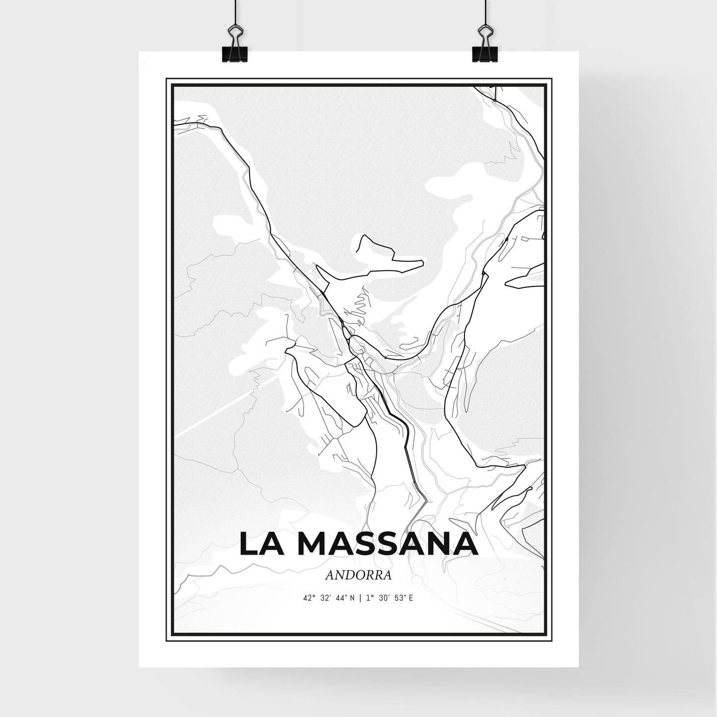 La Massana Andorra - Premium City Map Poster