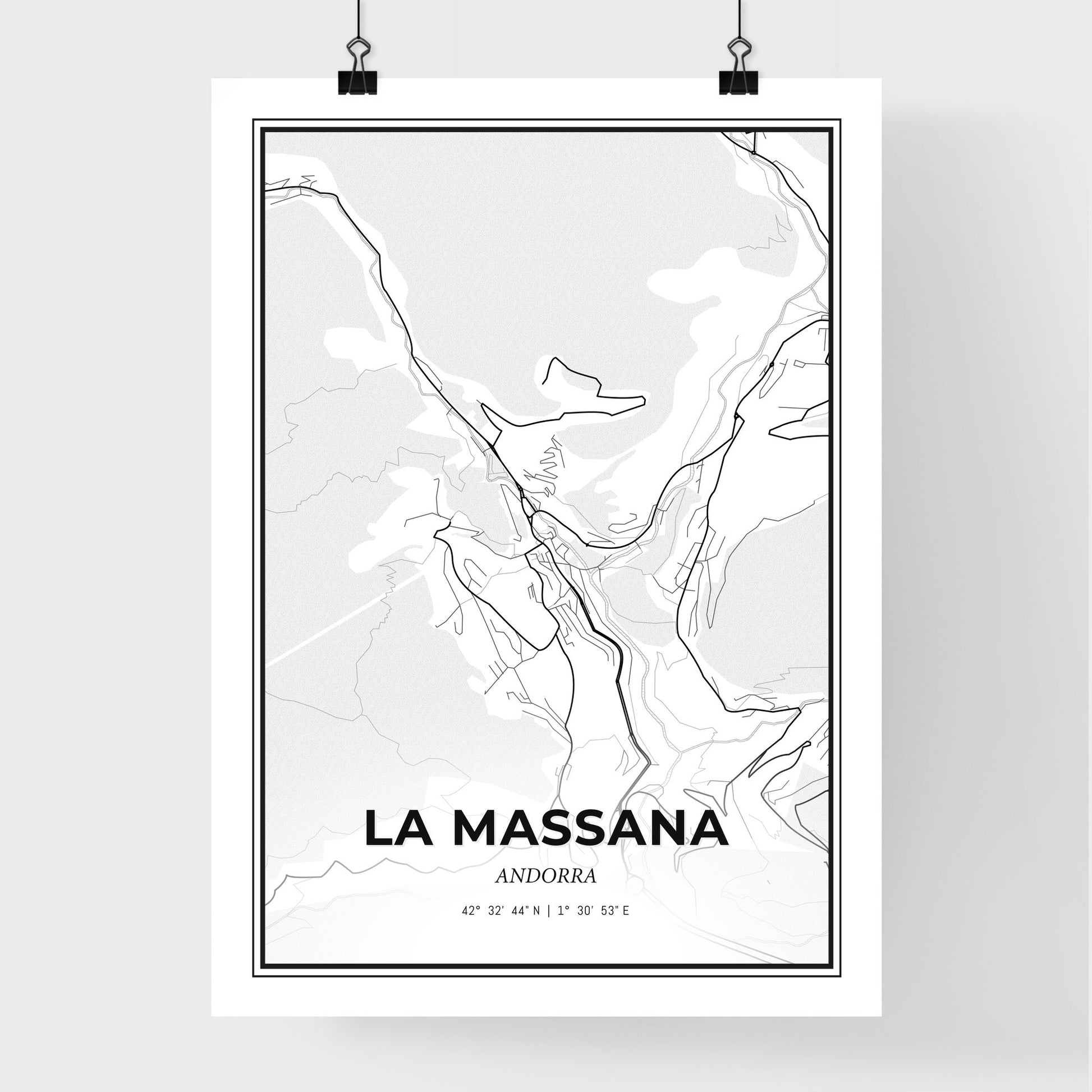 La Massana Andorra - Premium City Map Poster