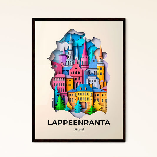 Vivid Lappeenranta, Finland - a paper cut of a city with a castle