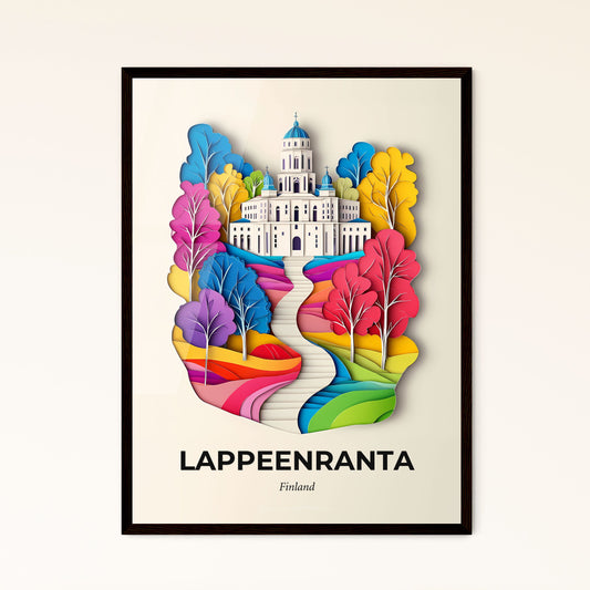 Vivid Lappeenranta, Finland - a paper cut of a castle surrounded by trees