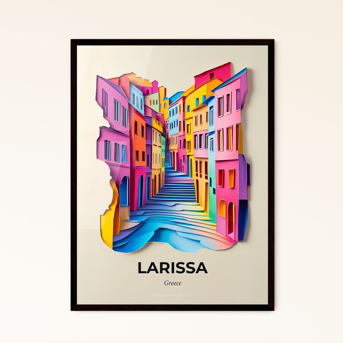 Vivid Larissa, Greece - a colorful city with a river running through it