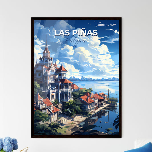 Vibrant Painting of a Lakeside Castle in the Philippine City of Las Piñas Default Title