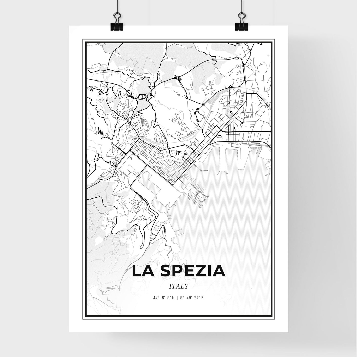 La Spezia Italy - Premium City Map Poster