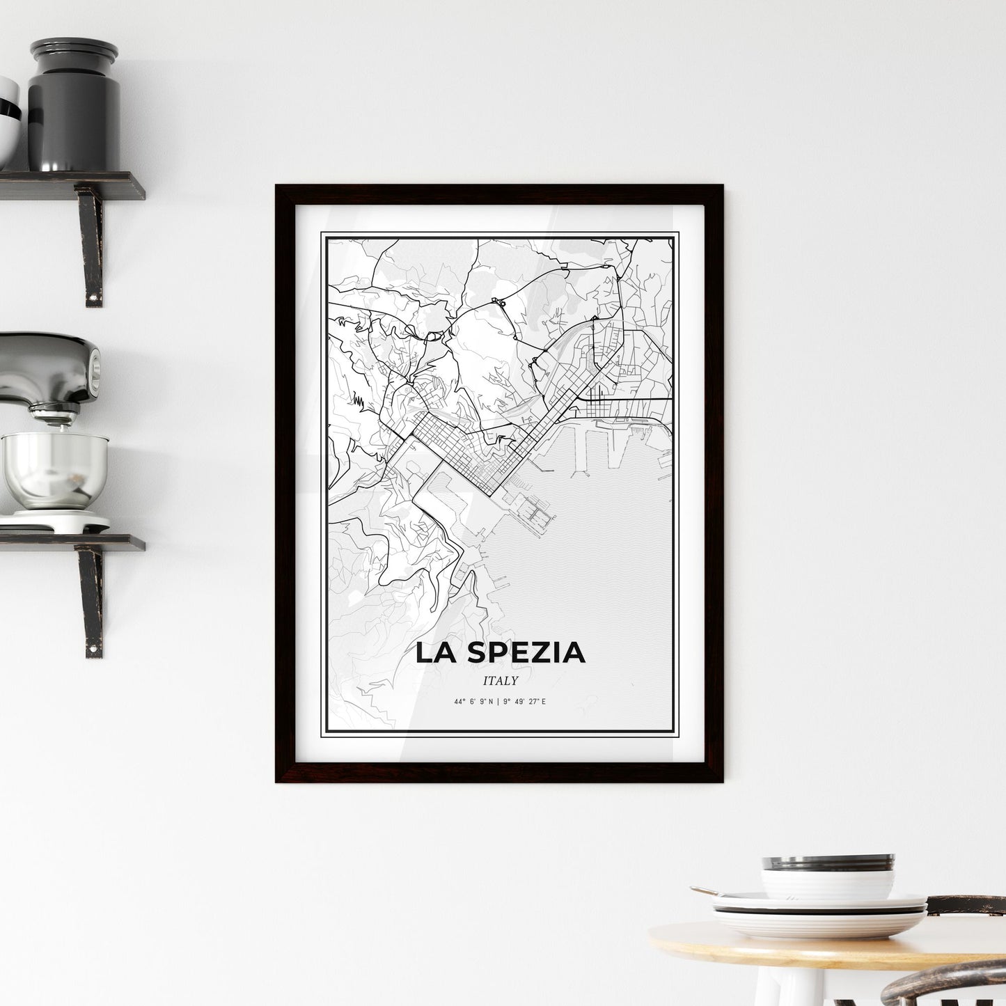 La Spezia Italy - Minimal City Map