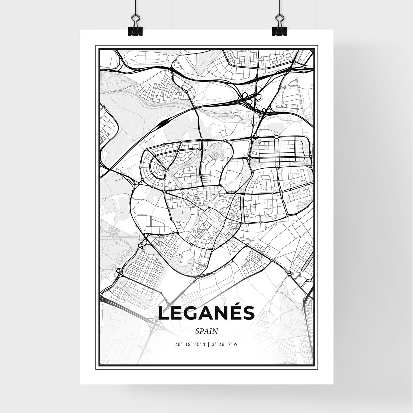 Leganés Spain - Premium City Map Poster