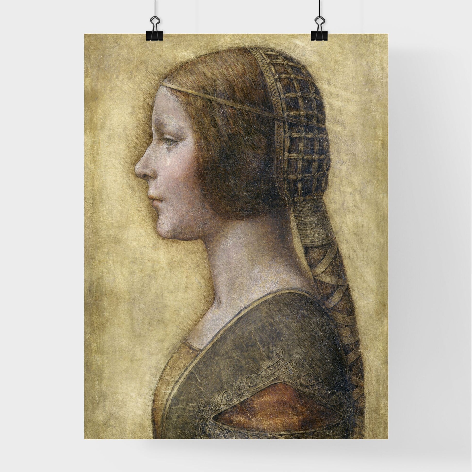 Leonardo da Vinci – Profile of a Young Fiancée Poster