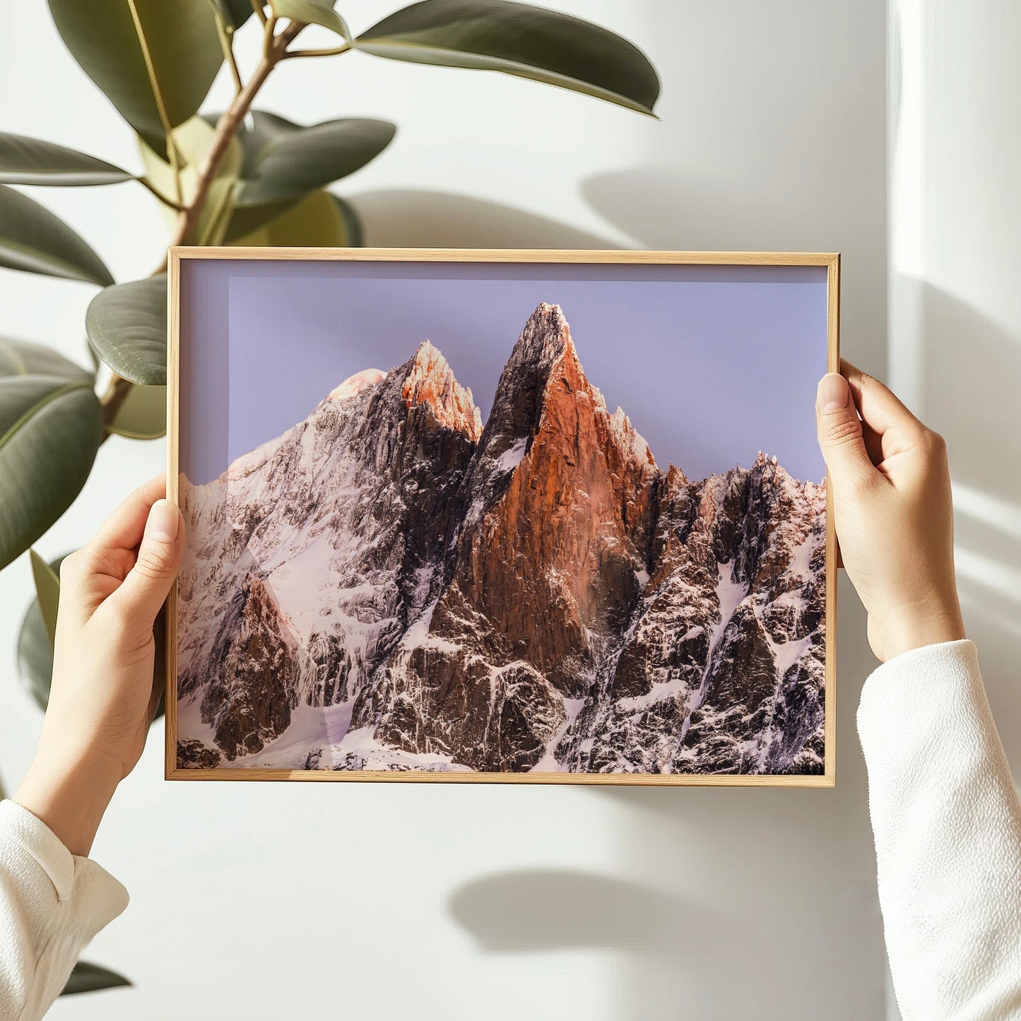 Les Drus Chamonix Wall Art Print | Stunning French Alps Sunset