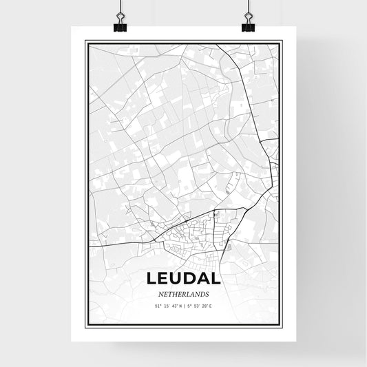  Leudal Netherlands - Premium City Map Poster