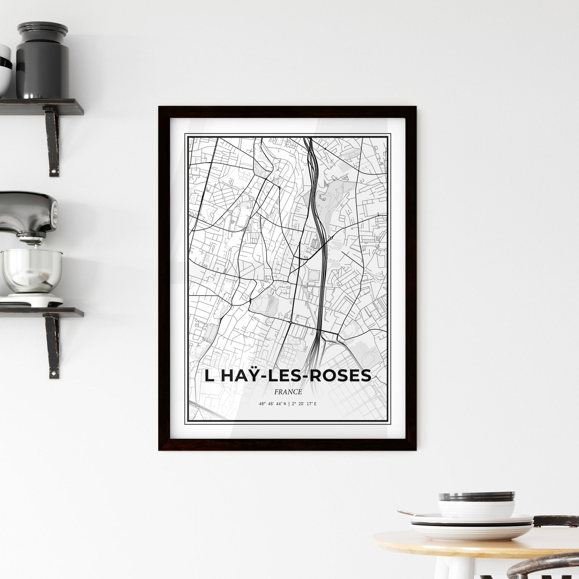 L Haÿ-les-Roses France - Minimal City Map