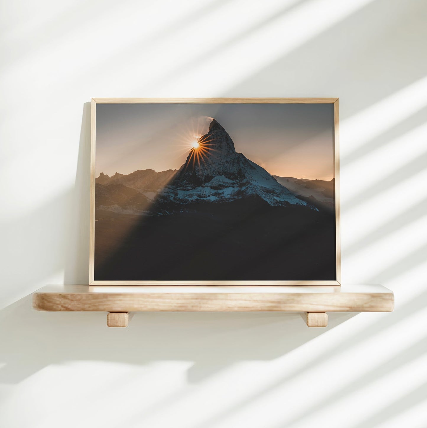 Matterhorn Sunset Print – Fine Art Wall Decor of Swiss Alps