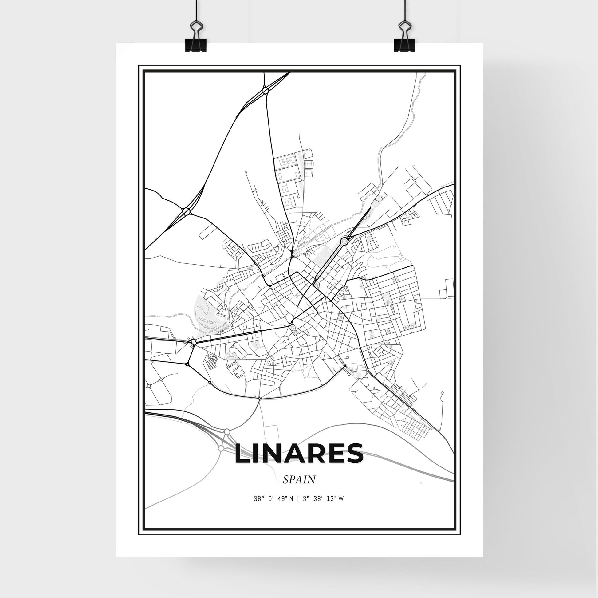 Linares Spain - Premium City Map Poster