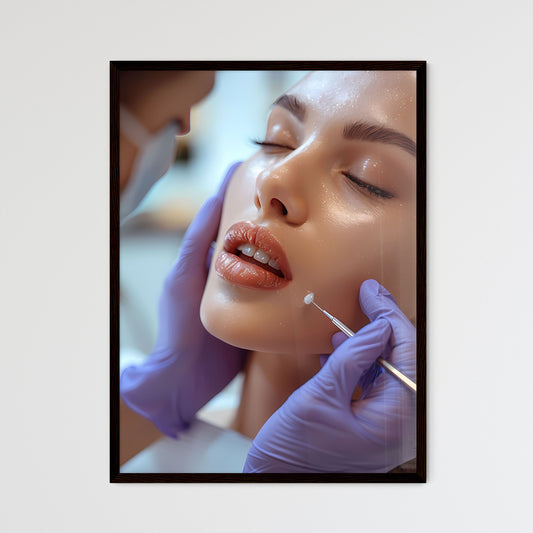 Artistic Lips Permanent Makeup Studio Painti - Framed Art Print