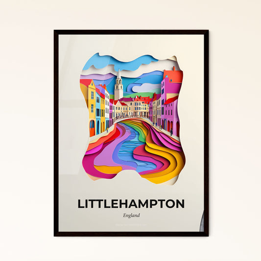 Vivid Littlehampton, England - a colorful city with a river running through it