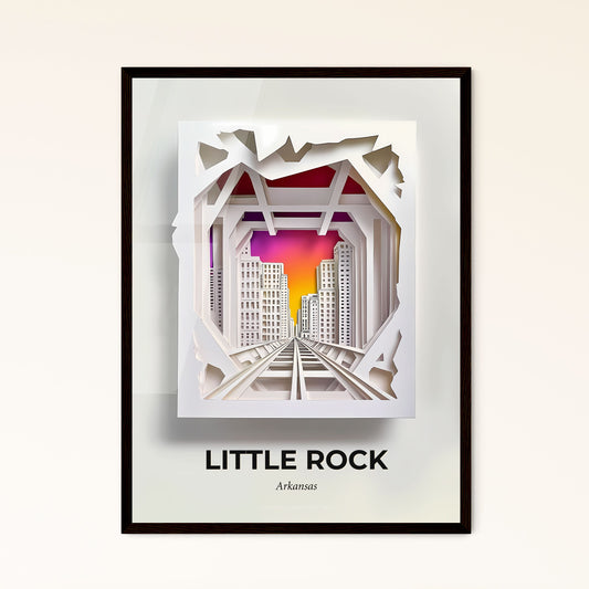 Vivid Little Rock, Arkansas - a city with a train going through it