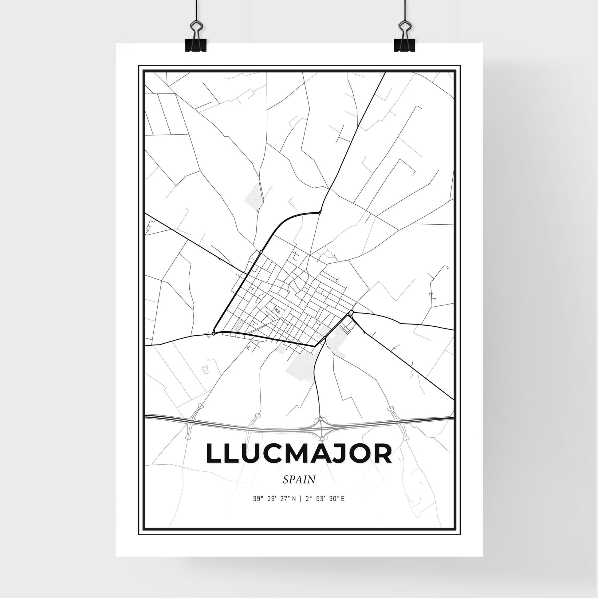 Llucmajor Spain - Premium City Map Poster
