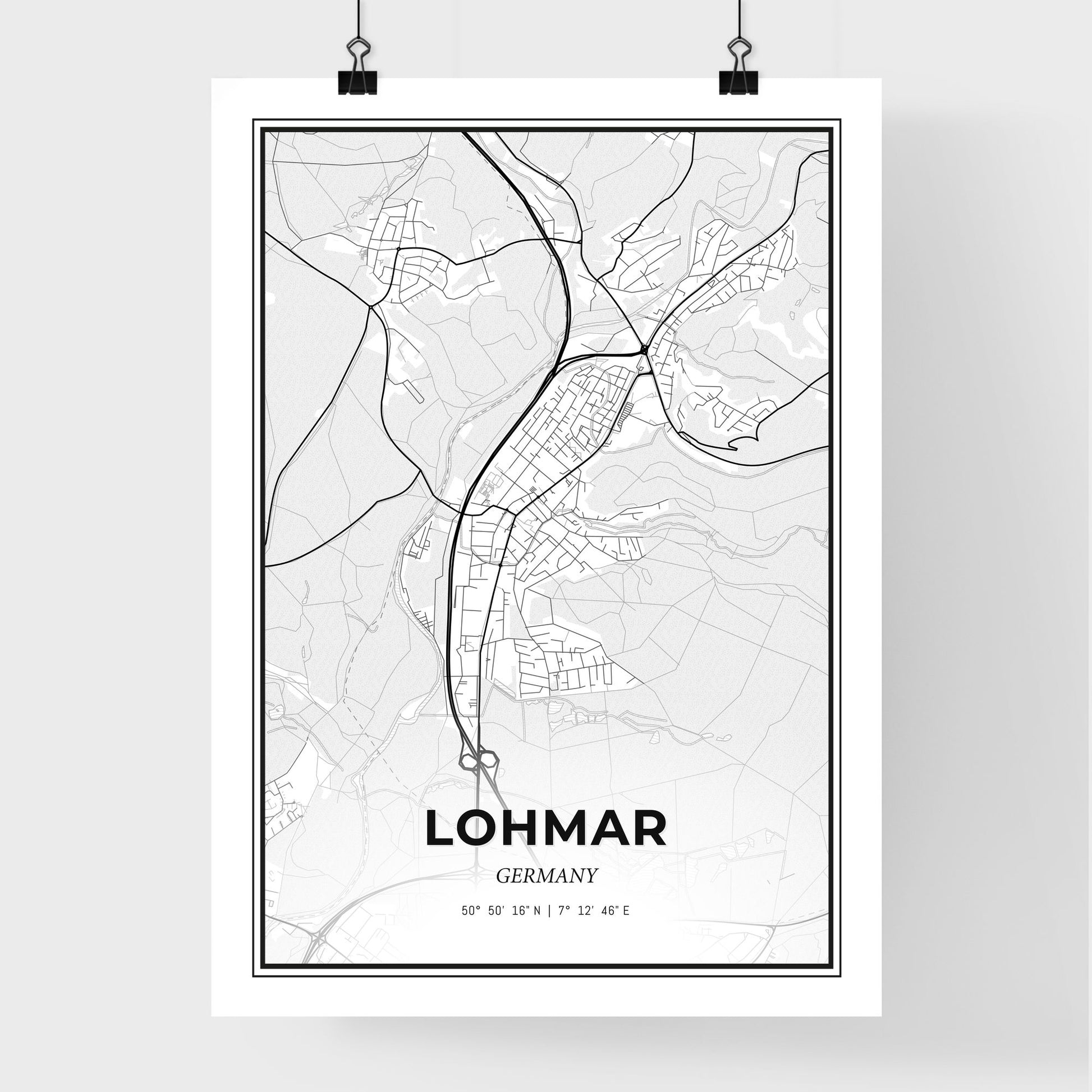 Lohmar Germany - Premium City Map Poster
