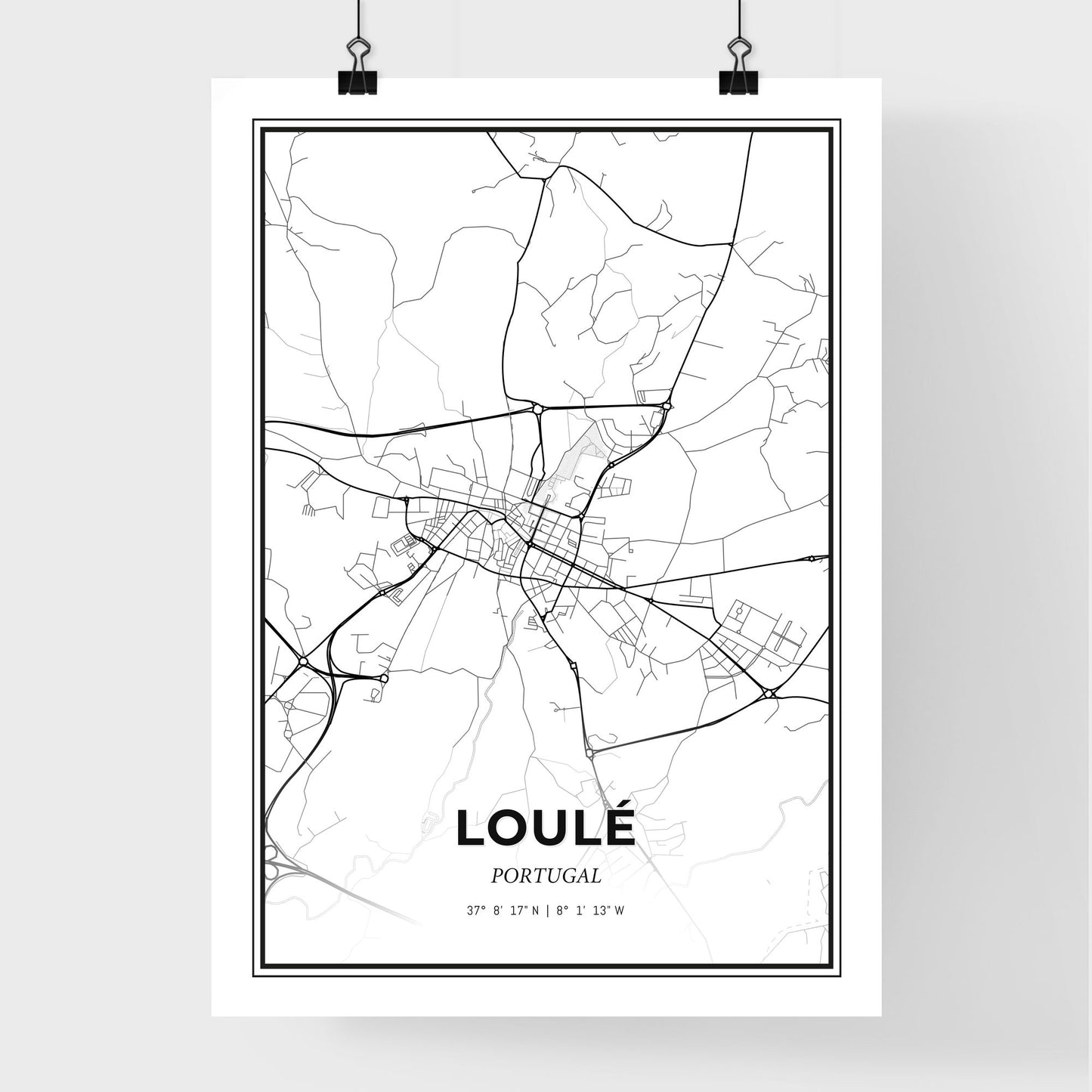 Loulé Portugal - Premium City Map Poster