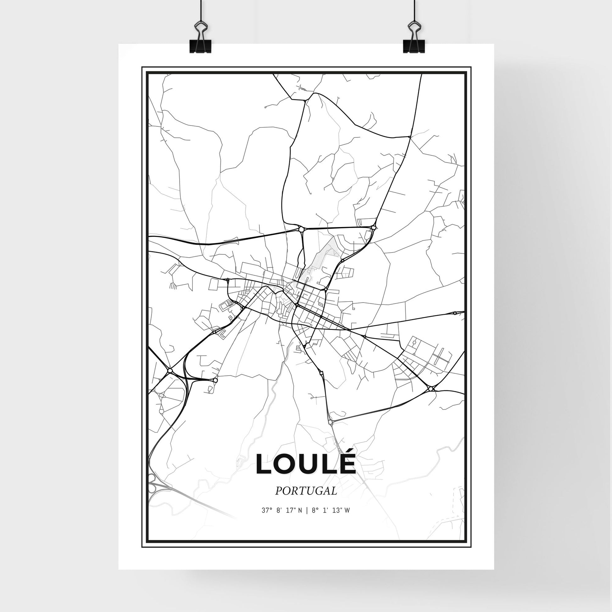 Loulé Portugal - Premium City Map Poster