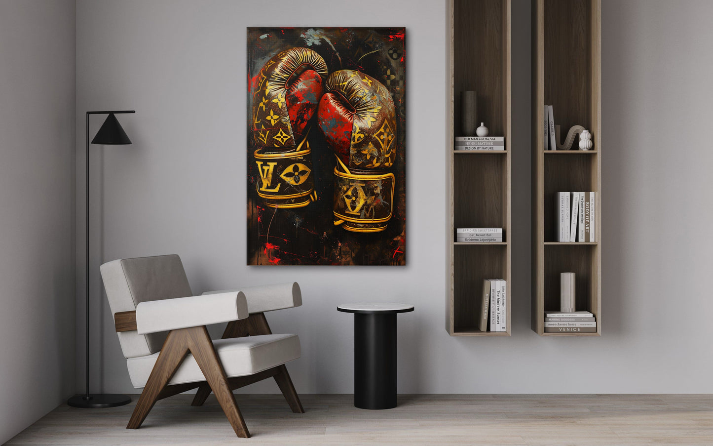 Luxury Boxing Gloves - Pop Art Canvas Print