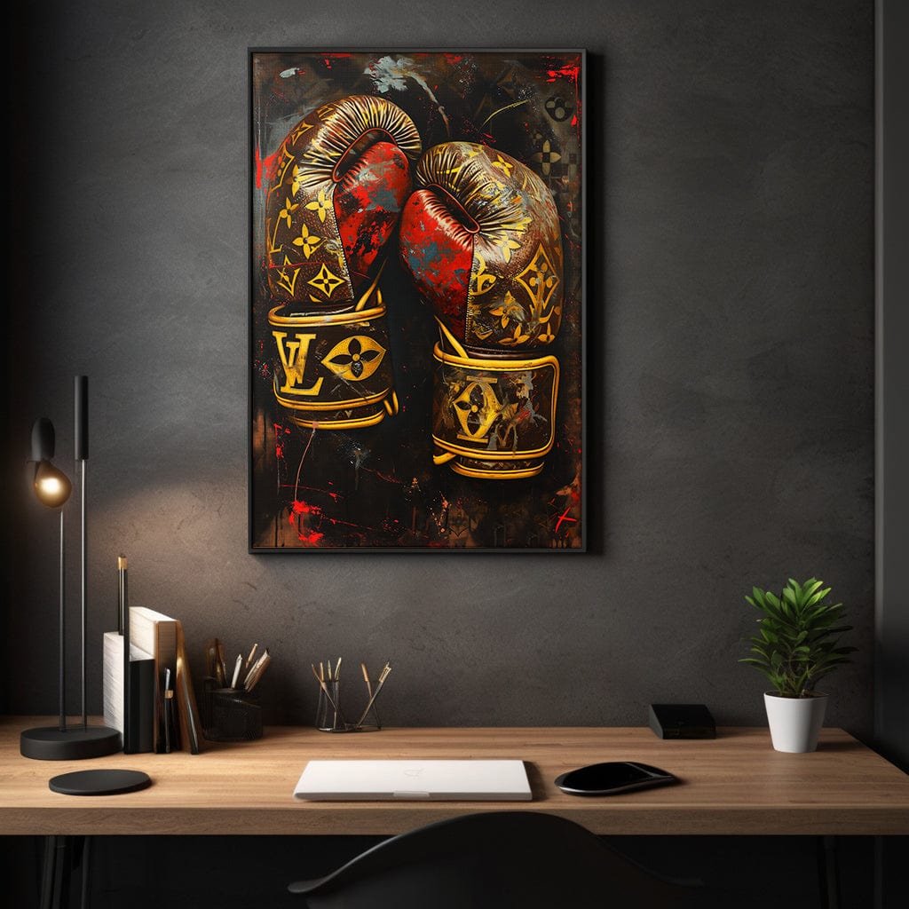 Luxury Boxing Gloves - Pop Art Canvas Print