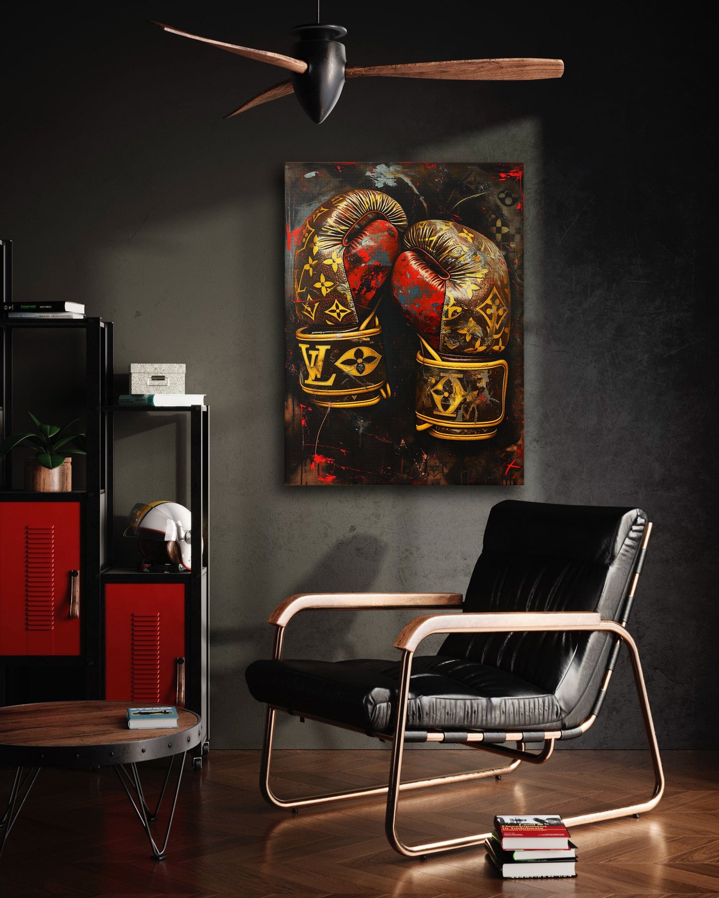 Luxury Boxing Gloves - Pop Art Canvas Print