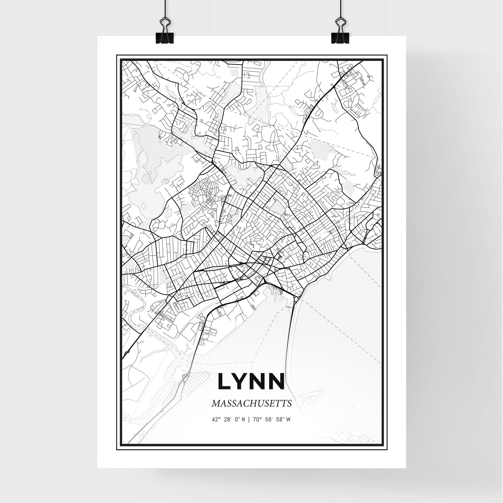 Lynn Massachusetts - Premium City Map Poster