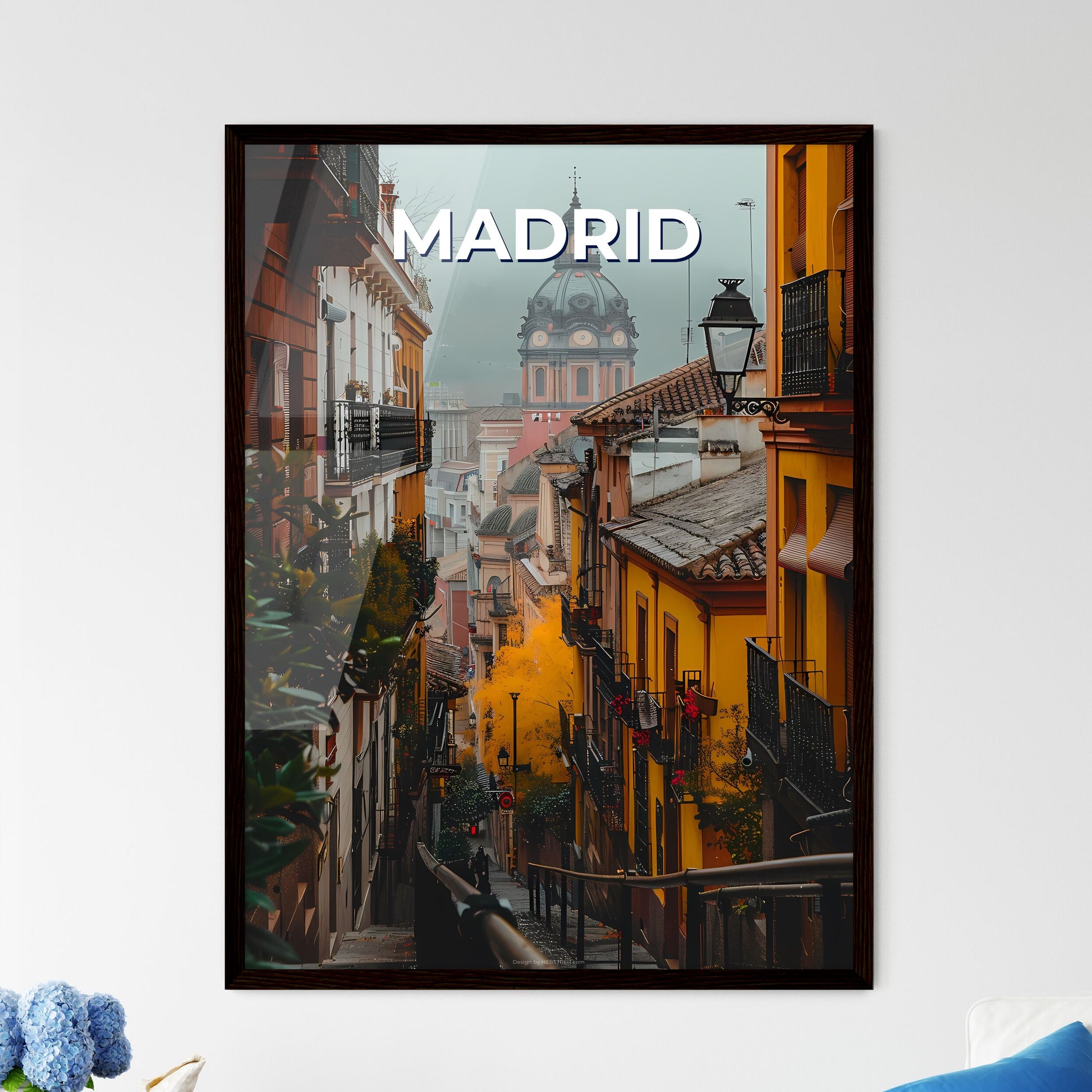 Madrid Narrow Street Art, Urban Culture, Spain, City Architecture, Colorful Mural