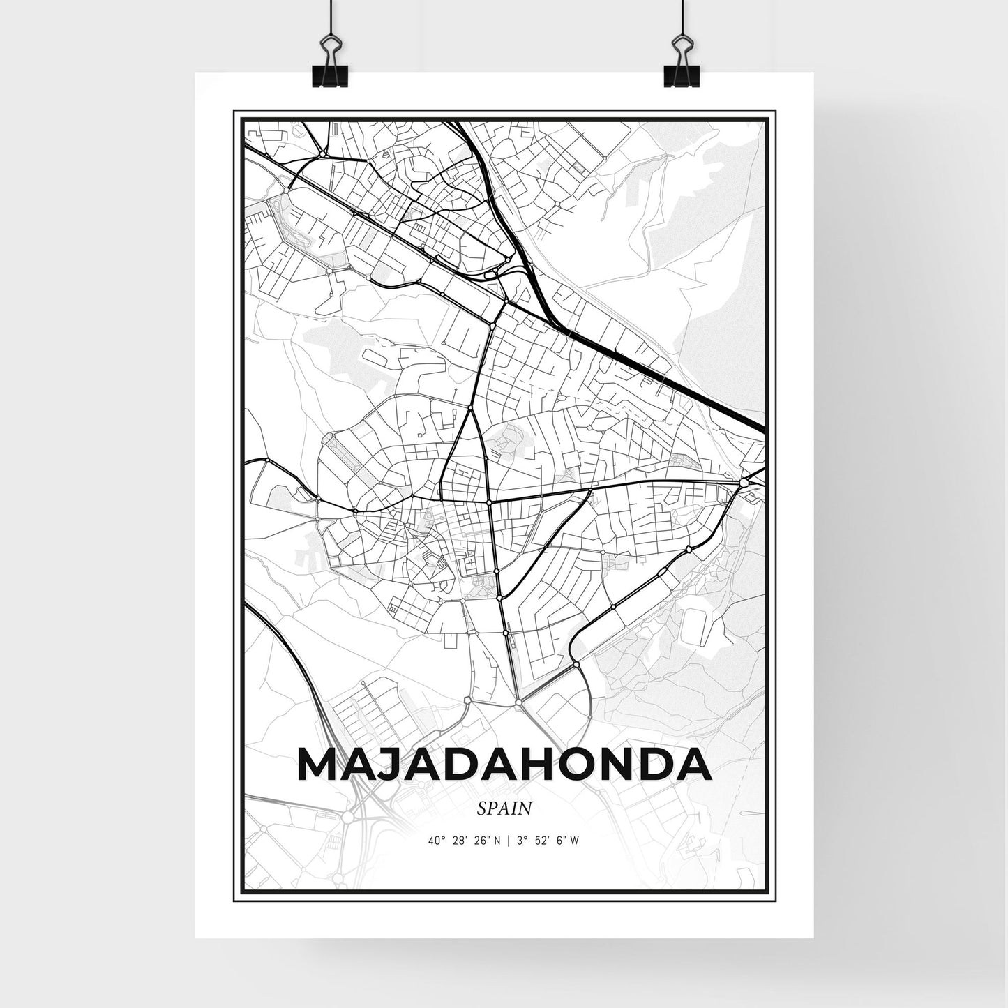 Majadahonda Spain - Premium City Map Poster